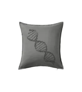 DNA černobílé - Polštář 50x50