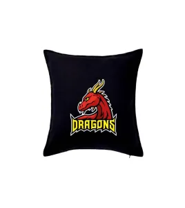 Dragons - logo týmu červené (Hana-creative) - Polštář 50x50