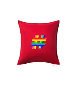 LGBT hashtag - Polštář 50x50