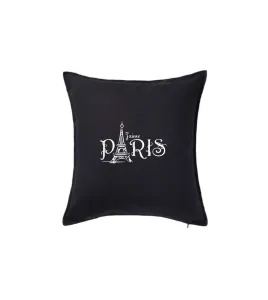 Paris nápis Eiffelovka - Polštář 50x50