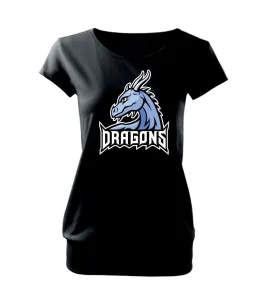 Dragons - logo týmu modrá (Hana-creative) - Volné triko city