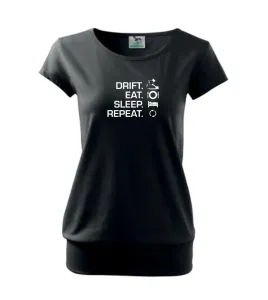 Drift Eat Sleep Repeat - Volné triko city