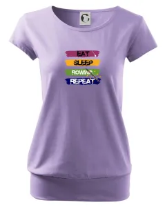 Eat sleep rowing repeat barevné - Volné triko city