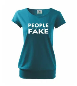 Fake people - Volné triko city