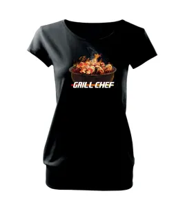Grill chef - gril s ohněm - Volné triko city
