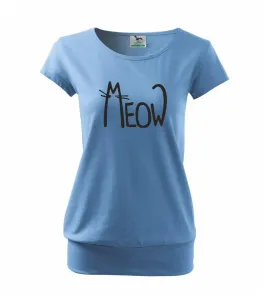 Meow - Mňau - Volné triko city