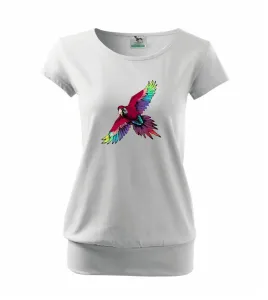 Papoušek kreslený letící - Volné triko city