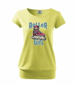 Roller Girl modern - Volné triko city