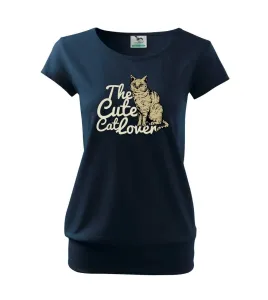 The cute cat lover - Volné triko city