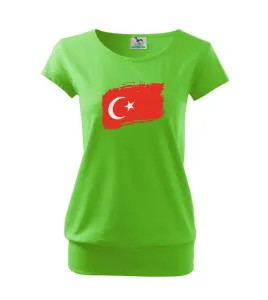 Turecko vlajka - Volné triko city