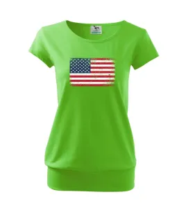 USA vlajka - Volné triko city