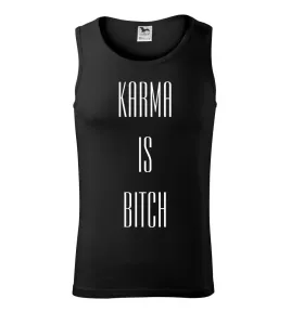 Karma nápis velký - Tílko pánské Core