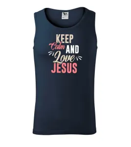 Keep calm love Jesus - Tílko pánské Core