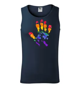 LGBT hand print - Tílko pánské Core