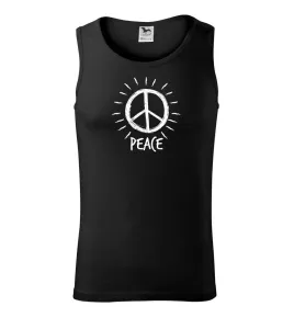 Peace symbol černobílý - Tílko pánské Core