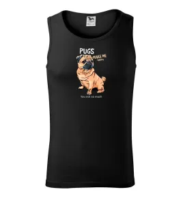 Pugs make me happy - Tílko pánské Core