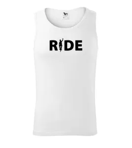 Ride - nápis s cyklistou - Tílko pánské Core