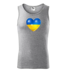 Ukrajina srdce vlajka - Tílko pánské Core