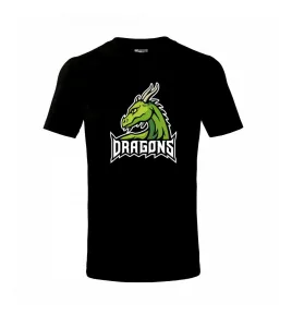 Dragons - logo týmu zelená (Hana-creative) - Triko dětské basic