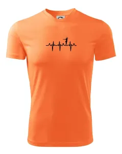 EKG tanečnice salsy - Dětské triko Fantasy sportovní (dresovina)