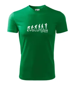 Evoluce muže - Dětské triko Fantasy sportovní (dresovina)