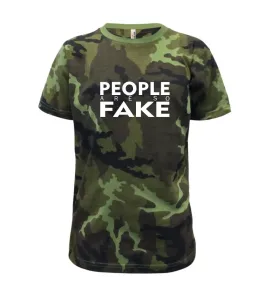Fake people - Dětské maskáčové triko