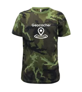 Geocacher maps - Dětské maskáčové triko