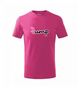 Jump - nápis a panáček - Triko dětské basic