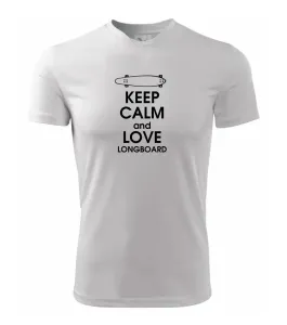 Keep calm and longboard - Dětské triko Fantasy sportovní