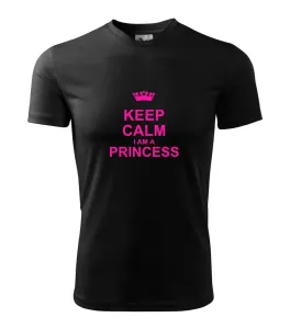 Keep calm i am a princess - Dětské triko Fantasy sportovní (dresovina)