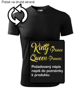 King Queen Rodinná zlatá - Dětské triko Fantasy sportovní (dresovina)