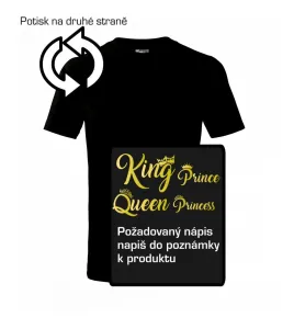 King Queen Rodinná zlatá - Triko dětské basic