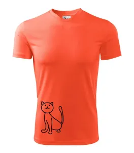 Kočka kouká - Dětské triko Fantasy sportovní (dresovina)