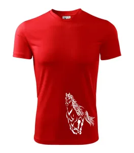 Kůň běžící - Dětské triko Fantasy sportovní (dresovina)
