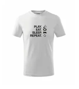 Play Eat Sleep Repeat badminton - Triko dětské basic