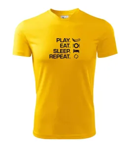 Play Eat Sleep Repeat florbal - Dětské triko Fantasy sportovní