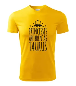 Princesses are born as Taurus - Býk - Dětské triko Fantasy sportovní (dresovina)