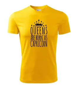 Queens are born as Capricorn - Kozoroh - Dětské triko Fantasy sportovní (dresovina)