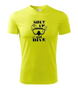 Shut up and dive - Dětské triko Fantasy sportovní (dresovina)