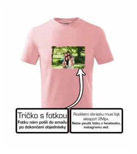 Triko s vlastní fotkou - Triko dětské basic