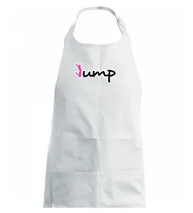 Jump - nápis a panáček - Dětská zástěra na vaření
