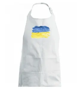 Ukrajina vlajka rozpitá - Zástěra na vaření