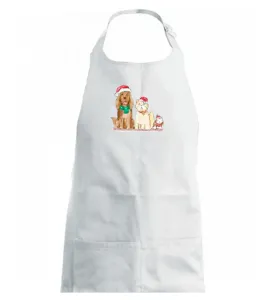 Veselé vánoce - pes, křeček a kočka - Dětská zástěra na vaření