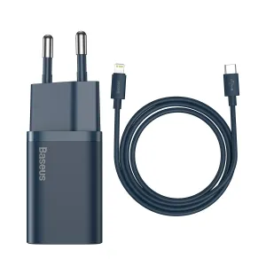 Baseus Super Si Rychlo Nabíječka 1C 20W s USB-C Kabel pro Lightning 1m (modrá)