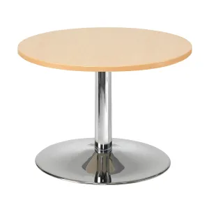 Konferenční stolek MONTY, Ø700 mm, buk/chrom,