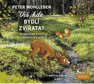 Peter Wohlleben Víš, kde bydlí zvířata? Provedení: Audio download