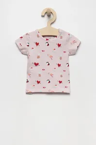 Dětské tričko Name it růžová barva