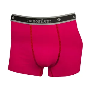 nanosilver Boxerky s gumou nanosilver bez zadního švu - XL - jasně růžová