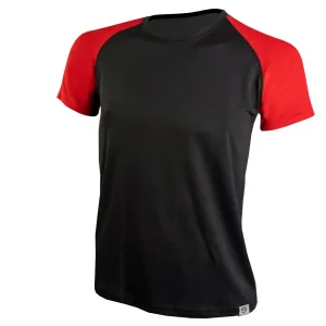 nanosilver Pánské sportovní triko nanosilver+ Coolmax - M - černá/červená