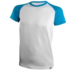 nanosilver Pánské sportovní triko nanosilver+ Coolmax - XXL - bílá/modrá